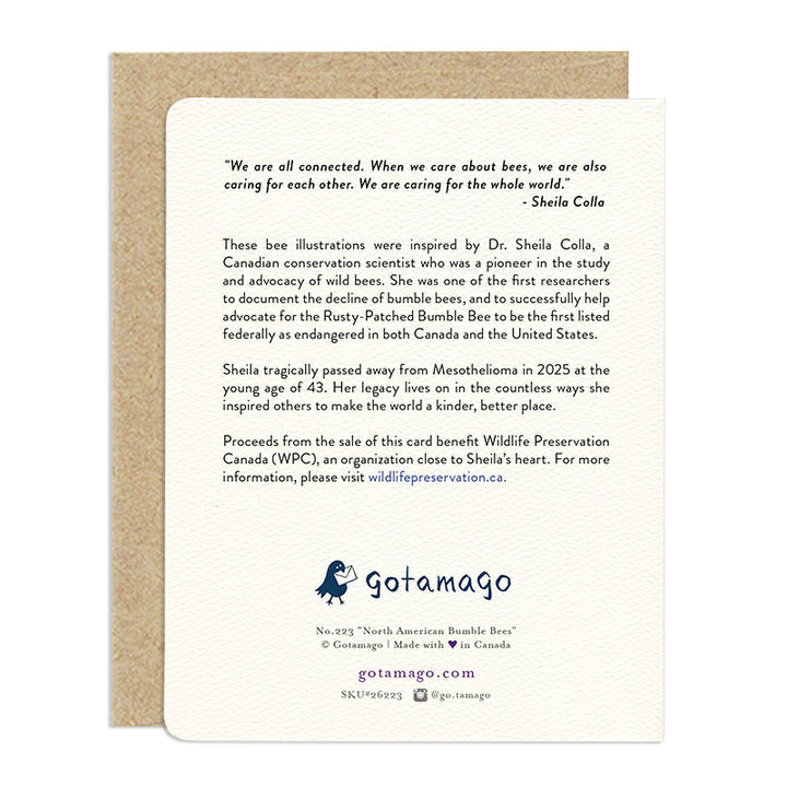 Bumblebee Conservation Awareness Card