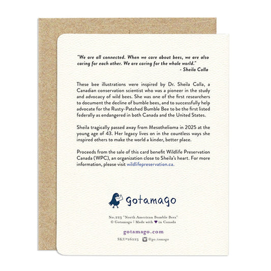 Bumblebee Conservation Awareness Card