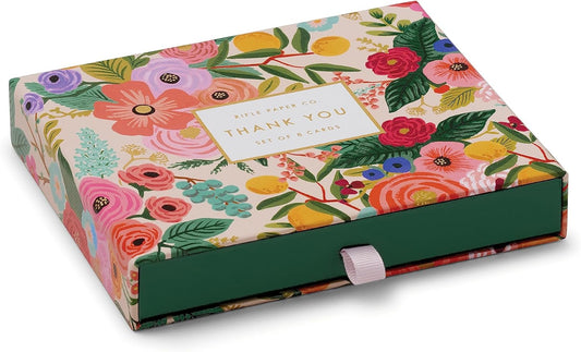 Garden Party Thank You Cards in Keepsake Box (Set of 8)