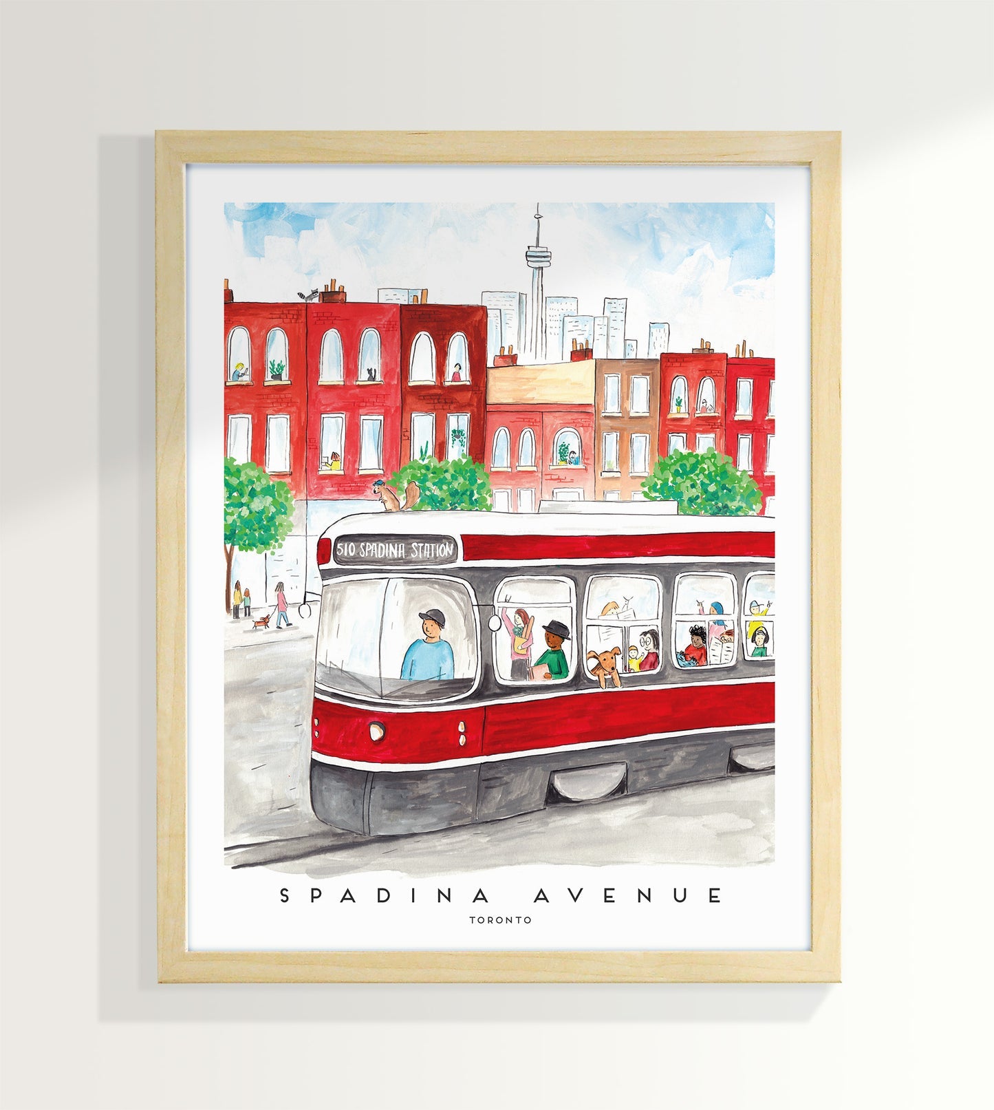 Spadina Streetcar Art Print