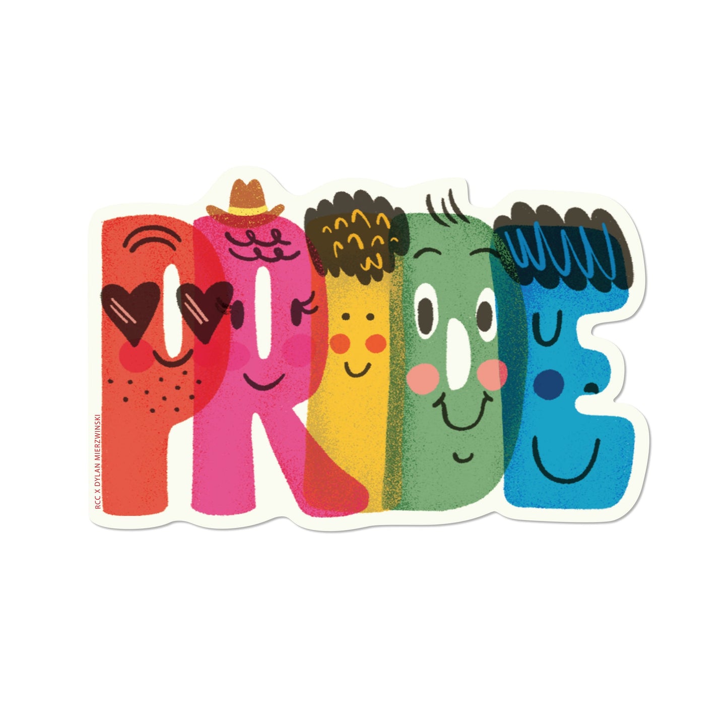 Pride Letters Sticker