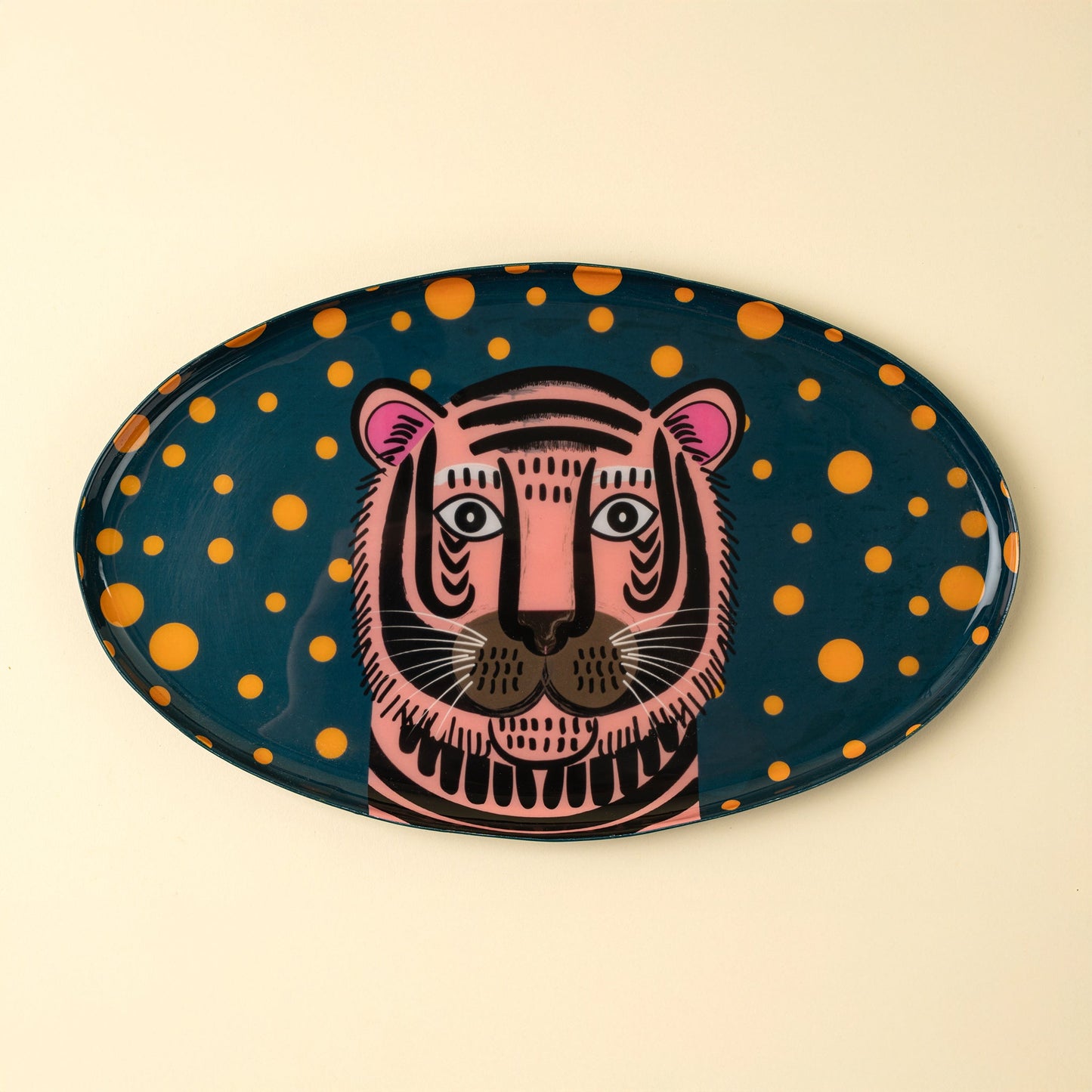 Tiger Spot Enameled Tray