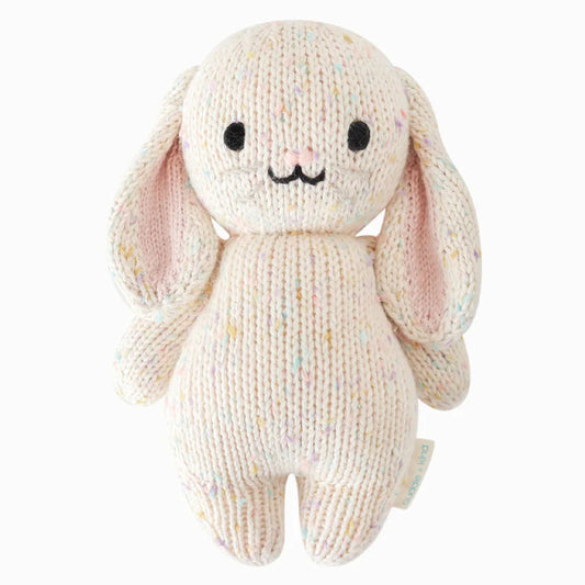 Confetti Baby Bunny Handknit Plushie