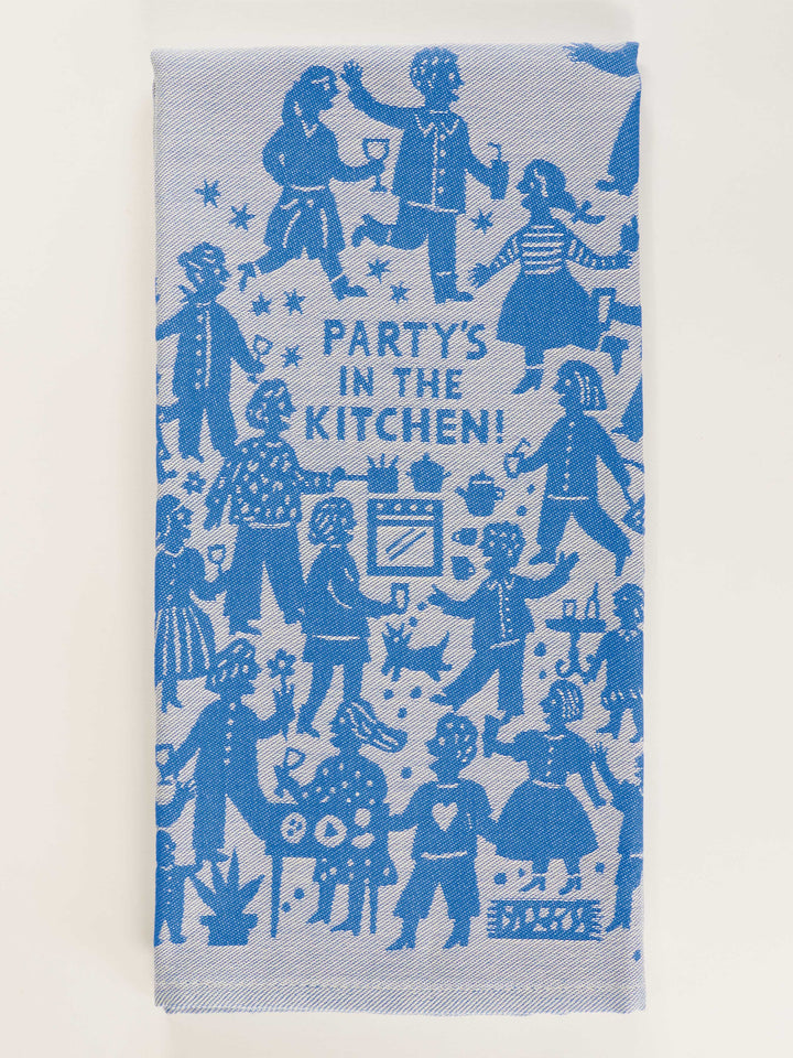 Party's In The Kitchen Tea Towel
