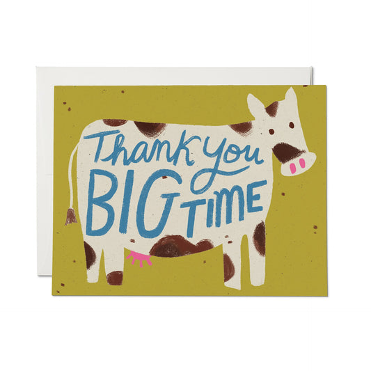 Thank You Big Time Cow Card