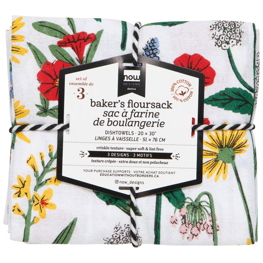 Hummingbird Baker's Floursack Dish Towel Set
