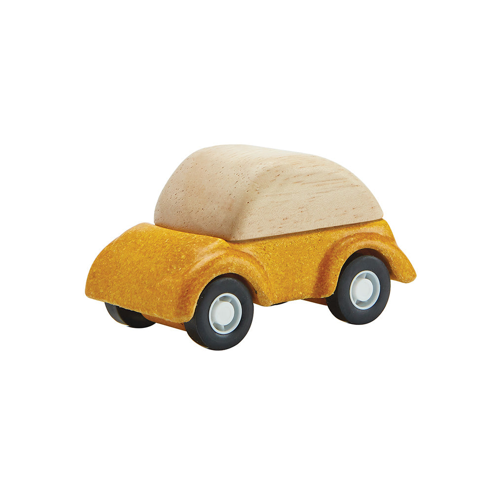 Wood Yellow Car