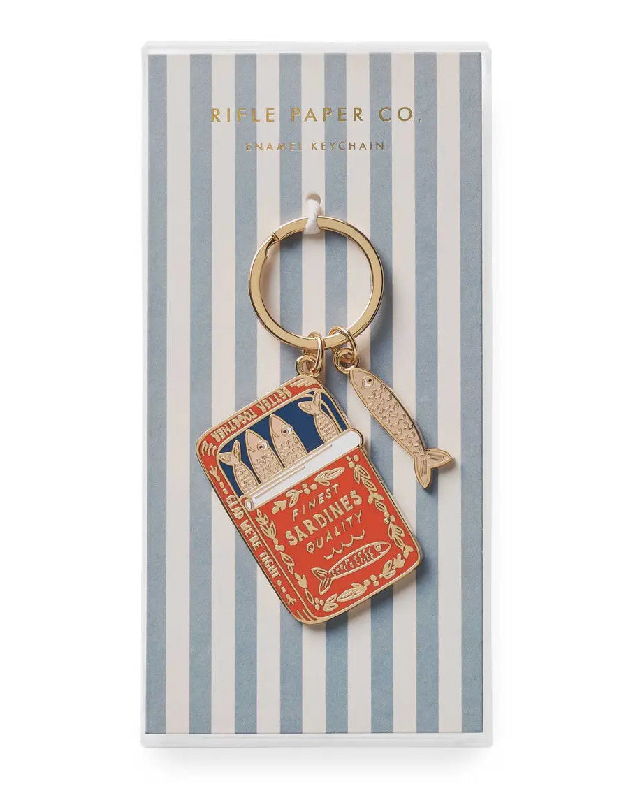 Sardines Enamel Keychain