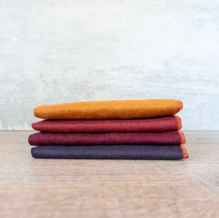 Linen Cloth Napkins - Flannel Mix