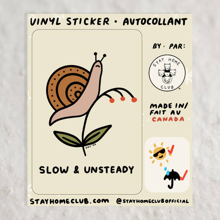 Slow and Unsteady Sticker