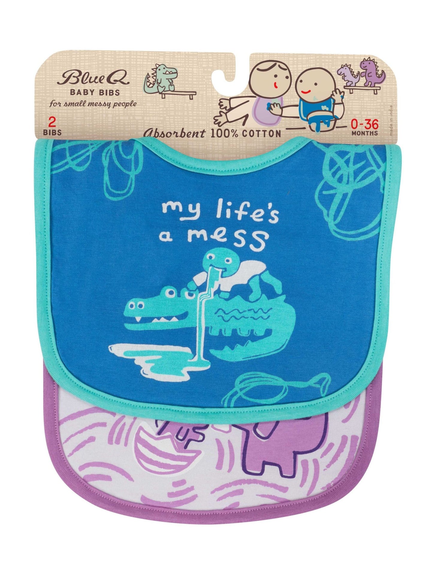 Blue Q Bib Set