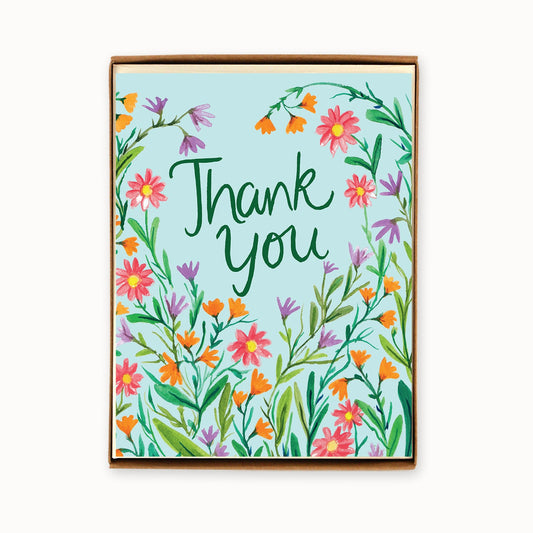Wildflowers Thank You Boxed Cards