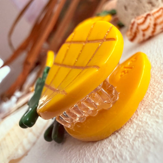 "Pina" Mini Pineapple Hair Claw
