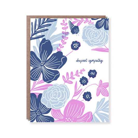 Sympathy Flowers Card