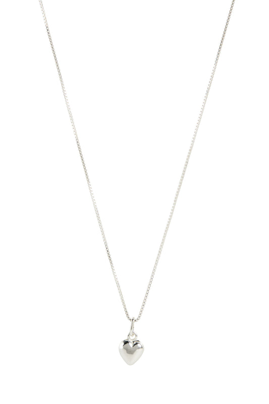 Florence Heart Silver Necklace