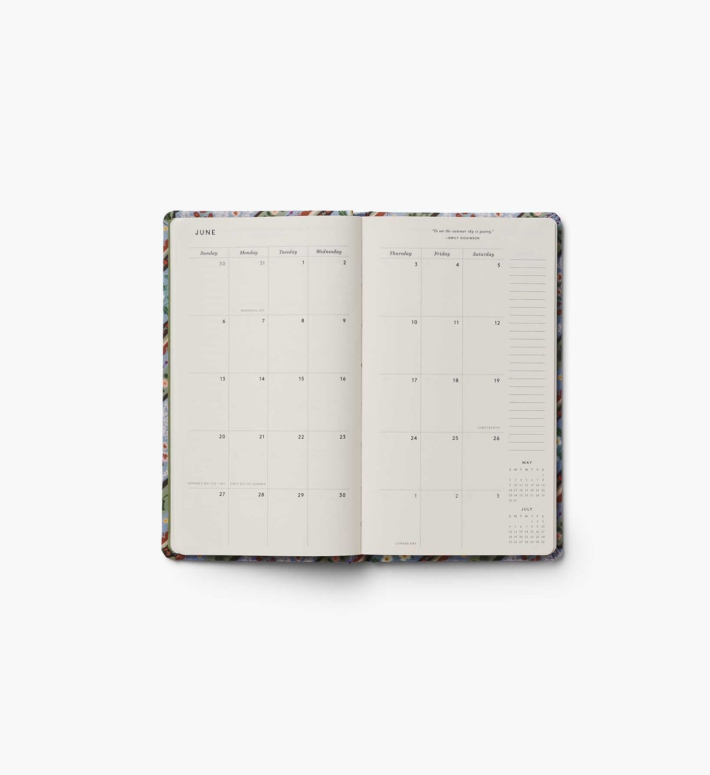 2027 12-Month Paisley Hardcover Pocket Planner