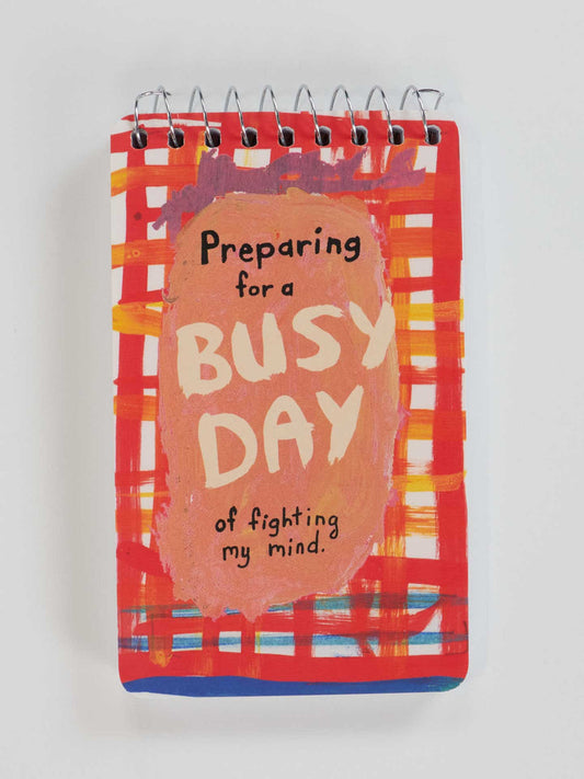 Preparing For A Busy Day Spiral Notebook