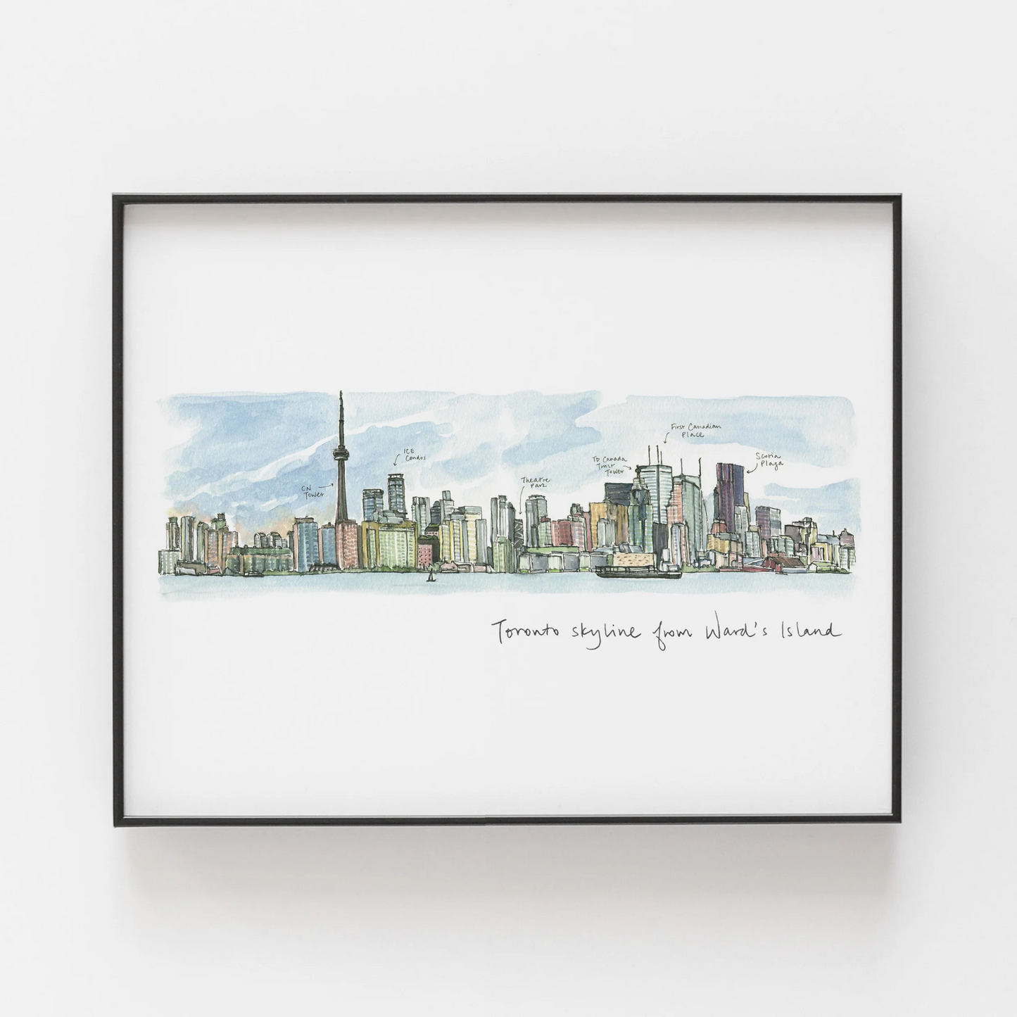 Toronto Skyline Archival Print 8"x10"