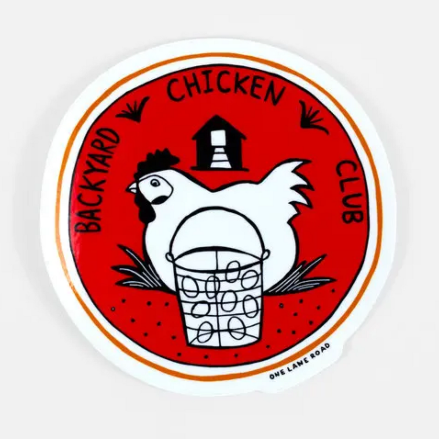 Backyard Chicken Club Sticker