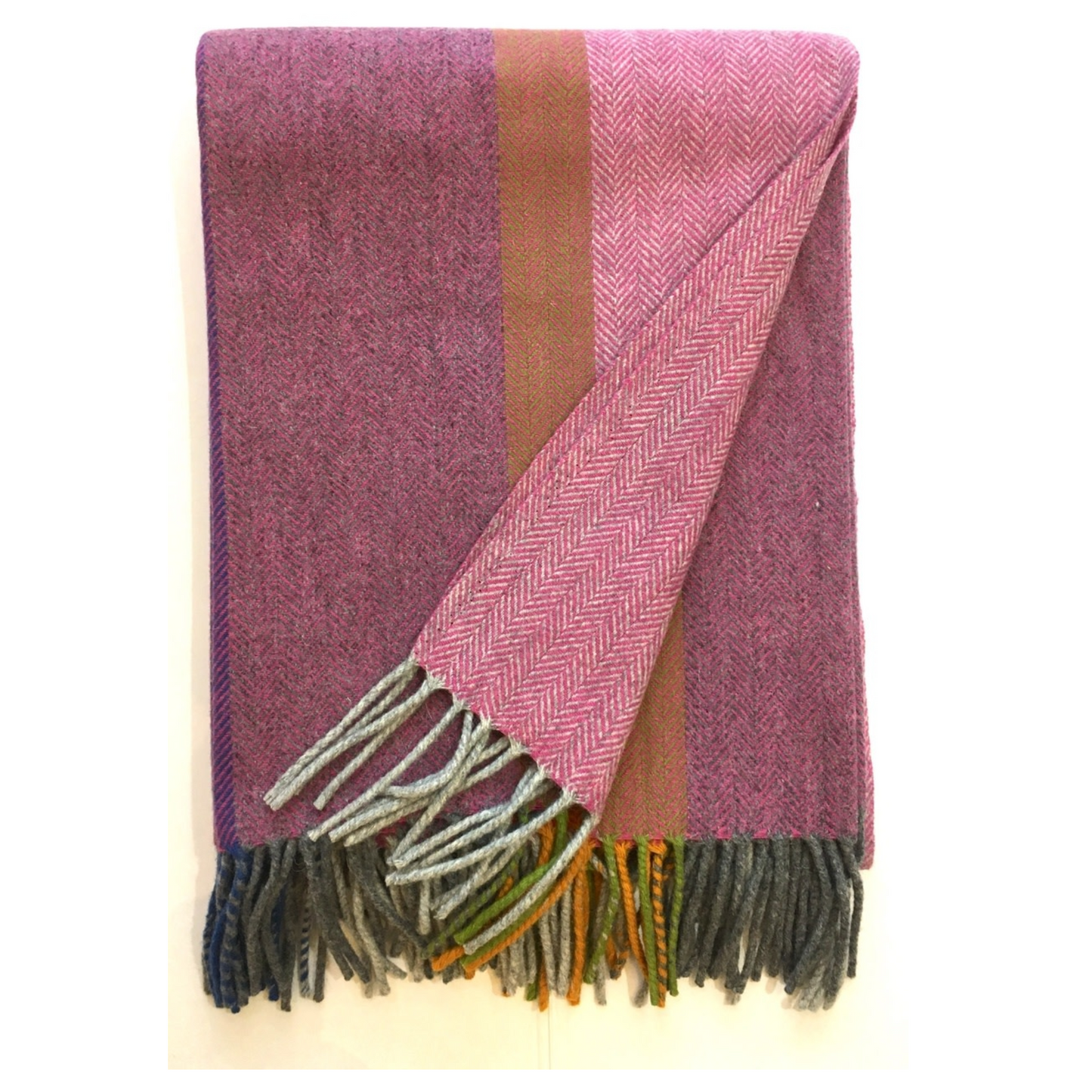Multicolour Merino Blanket
