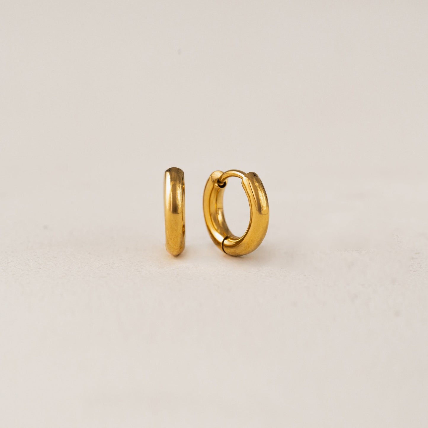 Tube Hoop Earrings 15mm