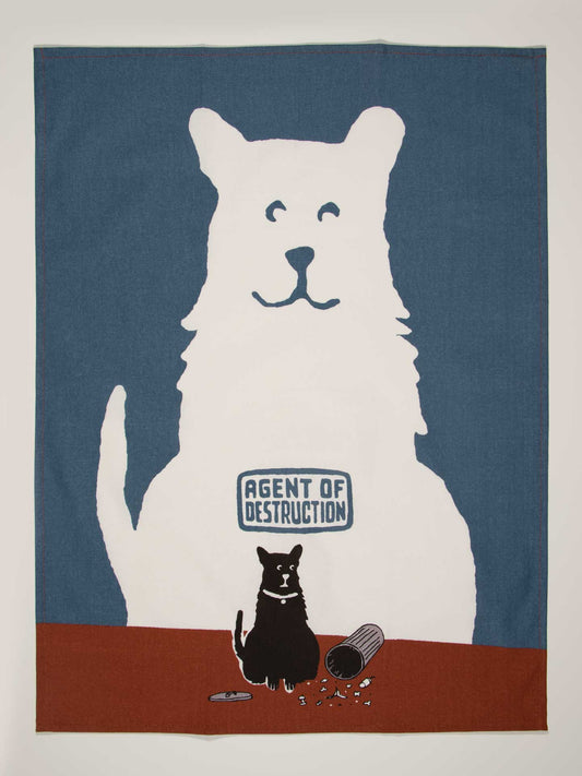 Agent of Destruction Tea Towel