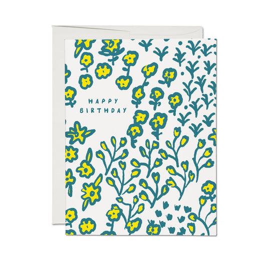 Wildflowers Birthday Card