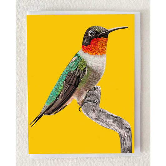 Ruby-Throated Hummingbird Card