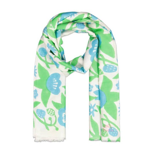 Donna Cotton Scarf in Strawberry