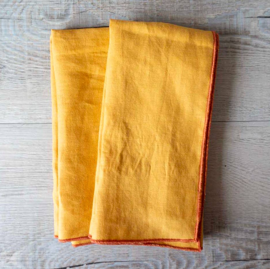 Linen Cloth Napkins - Dijon
