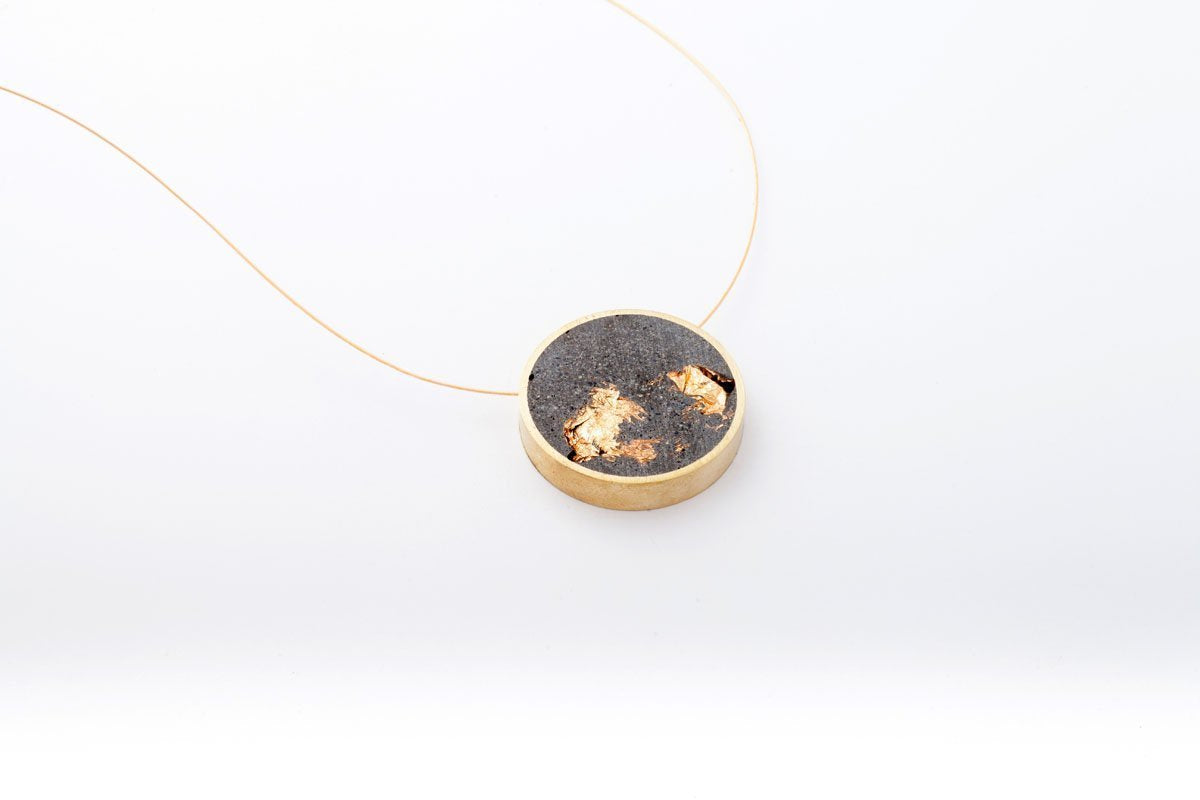 Concrete Confetti Framed Necklace