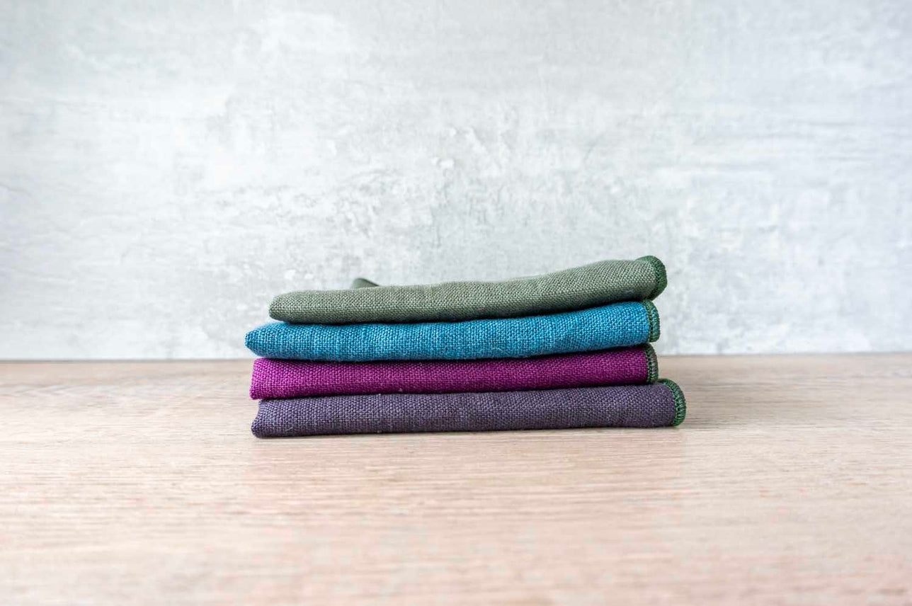 Linen Cloth Napkins - Royal Flush Mix