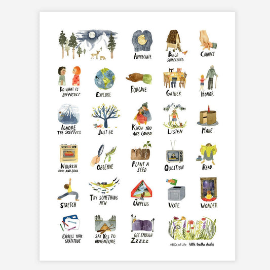 ABCs of Life Archival Art Print 8.5x11