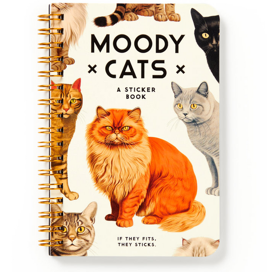 Moody Cats Sticker Book