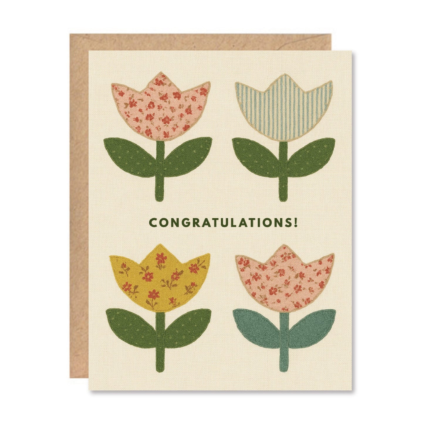 "Congratulations" Tulips Card